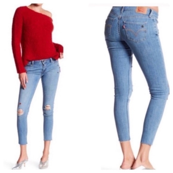 Levi’s NWT 535 stars and hearts super skinny Stretch jeans size 12 New With Tag - Picture 3 of 10